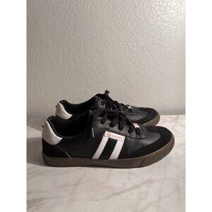 G By Guess Olimpia Shoes Women's 10M Black And White Lace Up Fashion Sneakers